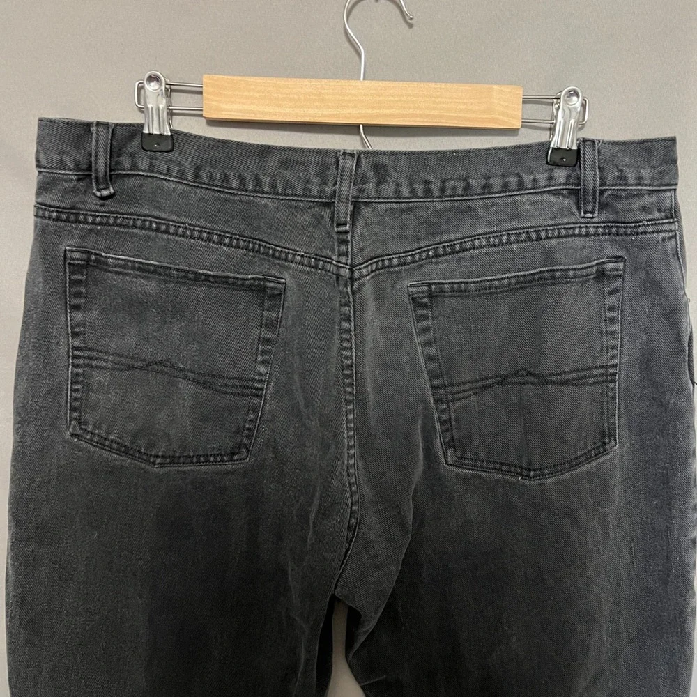 Vtg 90s Bugle Boy Jeans Mens 38x32 Black Denim Pants‎ Relaxed Fit Streetwear
